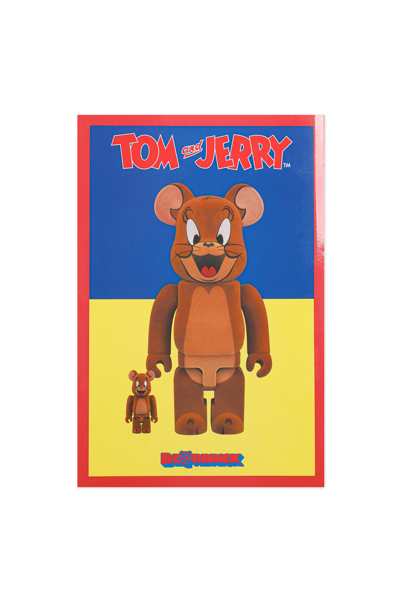 Bearbrick Tom &amp; Jerry Jerry Flocky Ver. 100% &amp; 400% Set