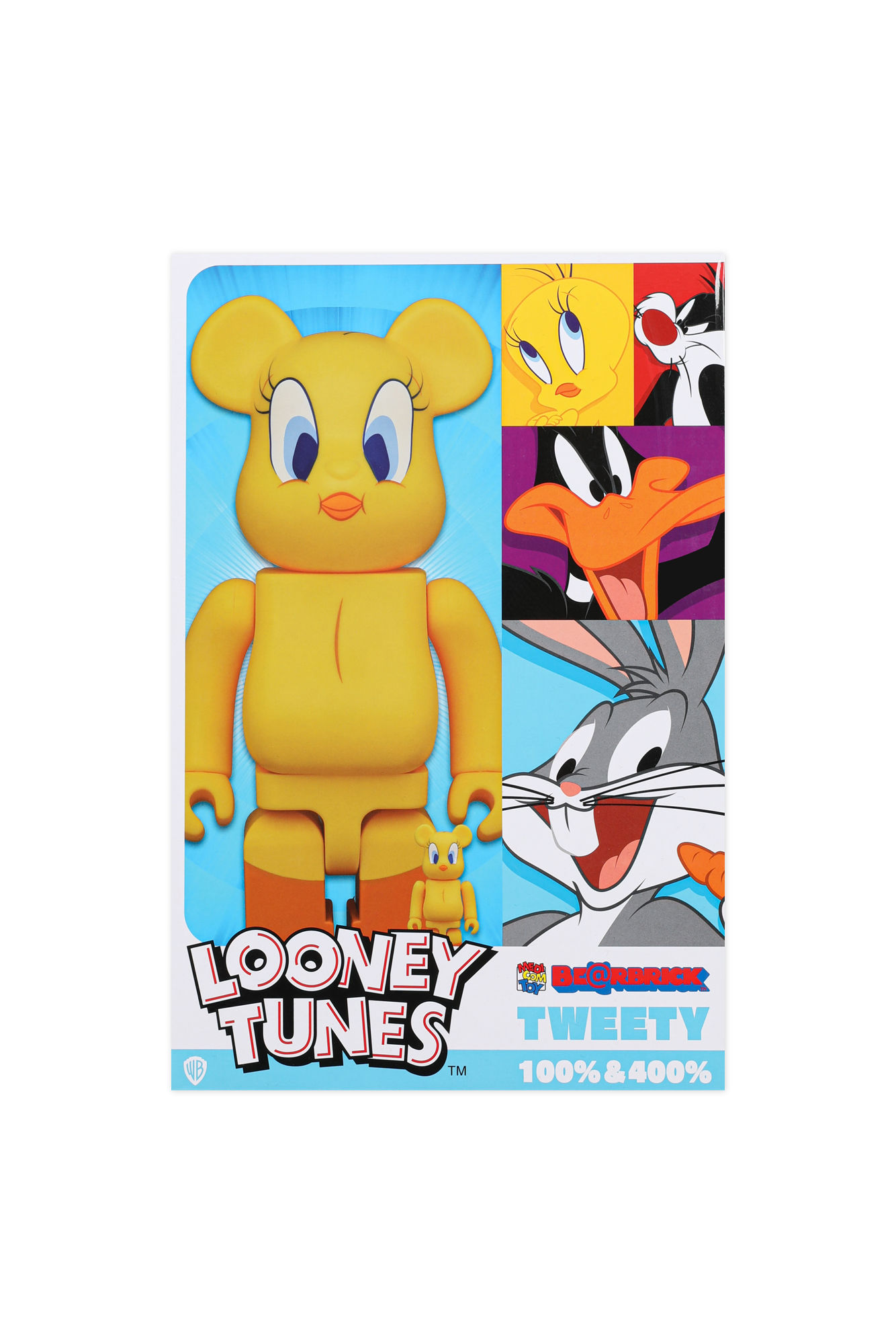 Bearbrick Looney Tunes Tweety 100% &amp; 400% Set