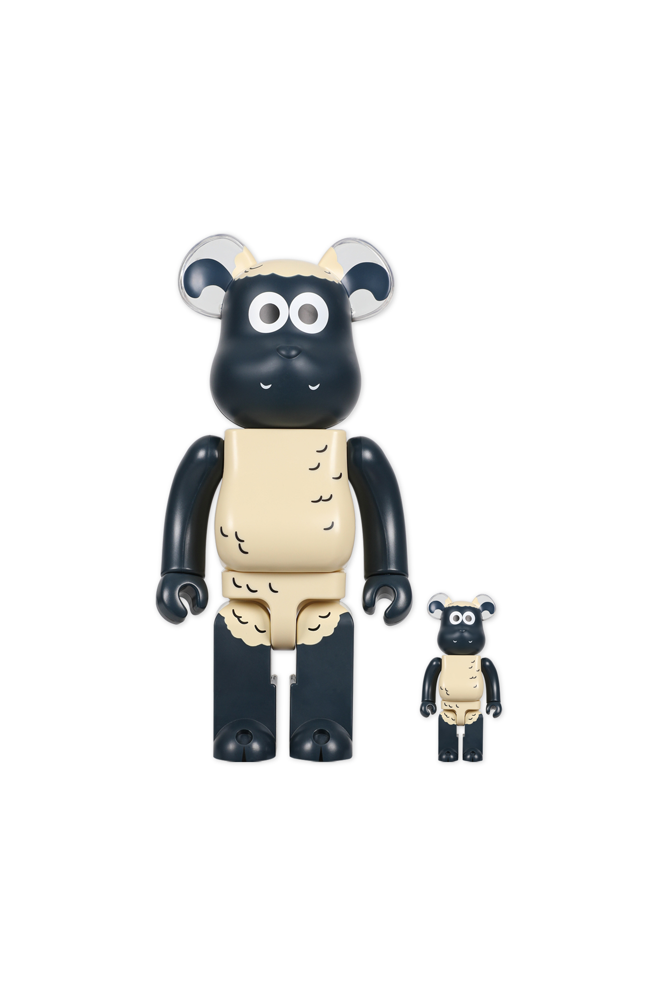 Bearbrick Shaun The Sheep 100% &amp; 400% Set
